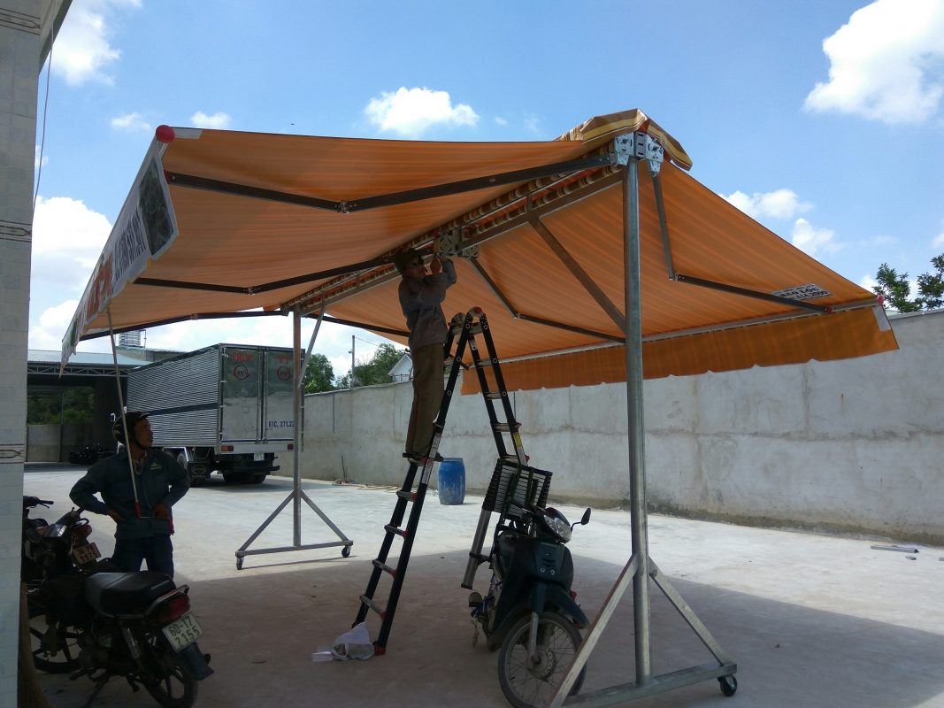 Mái hiên chữ A di động Tân Tiến 2021