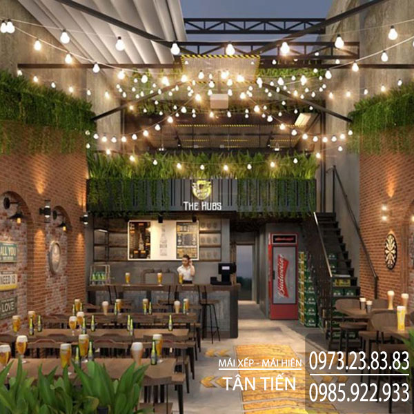 Thiết kế quán ăn sân vườn đẹp mắt