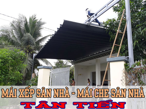 Mái xếp sân nhà - Mái che sân nhà Tân Tiến giá rẻ tại TPHCM